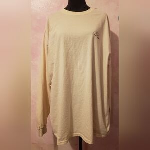 Gildan Cream Long Sleeve Shirt